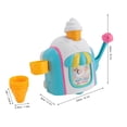 thumbnail image 3 of kjfeif Press and Pop Colorful Ice Cube Bath Toy, Bubble Making Machine with Splash Tray for Sensory Water Mixing, Engaging Bathtime Activity for Toddlers and Kids, 3 of 7