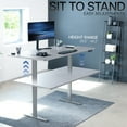 thumbnail image 4 of VIVO Electric Dual Motor 71” x 36” Standing Desk, Dark Gray Top, Gray Frame, 4 of 8