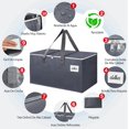 thumbnail image 4 of 8PCS Cajas Mudanza XXL Grande - 93L Cajas de Almacenamiento, Bolsas de Mudanza de Gran Capacidad, Cajas para Mudanza con Asas Reforzadas y Bolsillo para Etiquetas (Gris), 4 of 4
