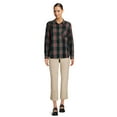thumbnail image 6 of Time and Tru Women's Button Down Flannel Shirt with Long Sleeves, Sizes XS-3XL, 6 of 6