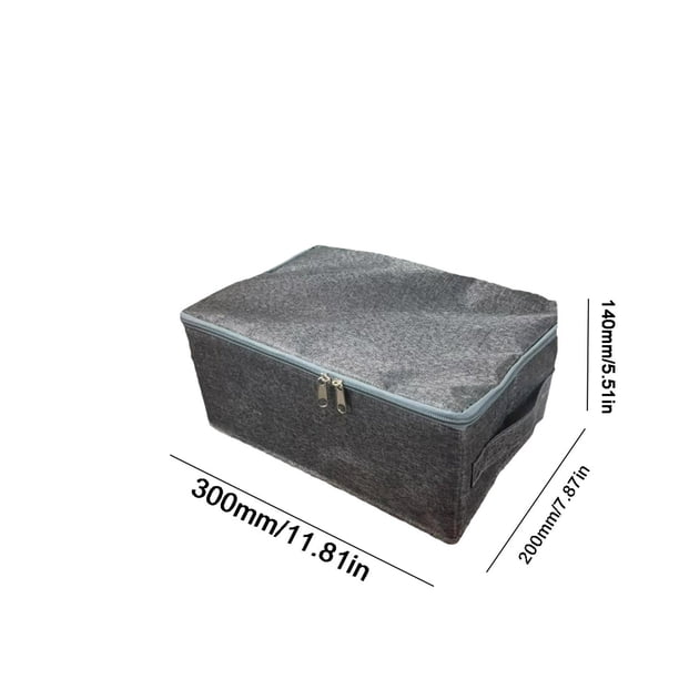 Caja de Almacenamiento Plegable Caja de Almacenamiento de Ropa para el Hogar Plegable Lavable con Tapa de Cremallera, Contenedores de Almacenamiento de Ropa para Organizar Ropa Juguetes Mantas Organiz
