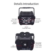 DJ light Disco party light USB 8pin multi pattern remote control sound controlled strobe light Starry sky projection light Home atmosphere light Karaoke Club Camping Decoration light