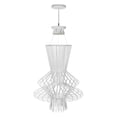 thumbnail image 2 of Dainolite 4 Light Pendant Wire Chime, 25" Diameter - White Semi-Gloss, 2 of 2
