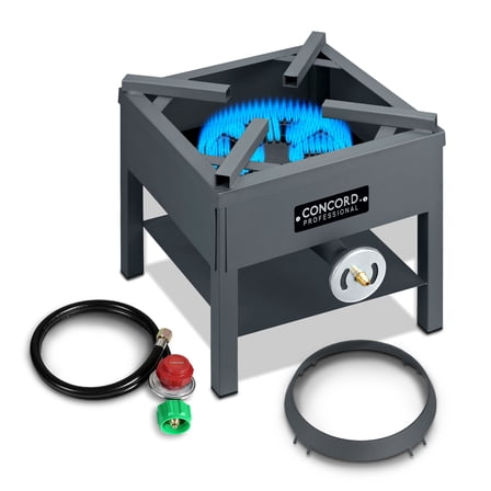 Concord Professional Single Banjo Wok Burner with Stand. Up to 270,000 BTU. (16")