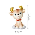 thumbnail image 3 of Fiudx Ofertas relámpago Regalos de Navidad Adornos navideños Figuras de Papá Noel Figuras de renos y muñecos de nieve Figuras para niñas Adornos de escritorio para montar en el coche, 3 of 6