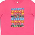 thumbnail image 4 of Inktastic Autism God Says I'm Perfect Youth T-Shirt, 4 of 5