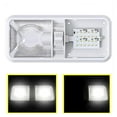 thumbnail image 4 of RV LED Ceiling Double Dome Light Fixture with ON/OFF Switch Interior Lighting for Car/RV/Trailer/Camper/Boat 12V Natural White ,Durable Material, 4 of 7