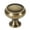Antique English, variant on Alno A626-14-PC Charlies 1-1/4" Round Ridged Traditional Mushroom Solid Brass Cabinet Knob