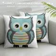 thumbnail image 3 of JEUXUS Inspirational Quote Cute Owl&nbsp;Lotor Pillow Case,Forest Animals Pillowcase,Gifts For Kids Girl Boy,Decorate Home Kids Room Bedroom Living Room Nursery Classroom, 3 of 5