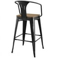 thumbnail image 4 of Modway Promenade Tabouret de Bar en Métal de 30 Po en Noir, 4 of 5