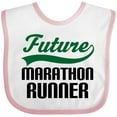 thumbnail image 3 of Inktastic Marathon Runner Childs Boys Baby Bib, 3 of 4