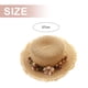 thumbnail image 2 of 56-58 cm circunferencia del sombrero sombrero de paja para mujer sombrero para el sol protector solar guirnalda para exteriores sombrero de copa plano sombrero de playa sombrero para el sol plegable, 2 of 5