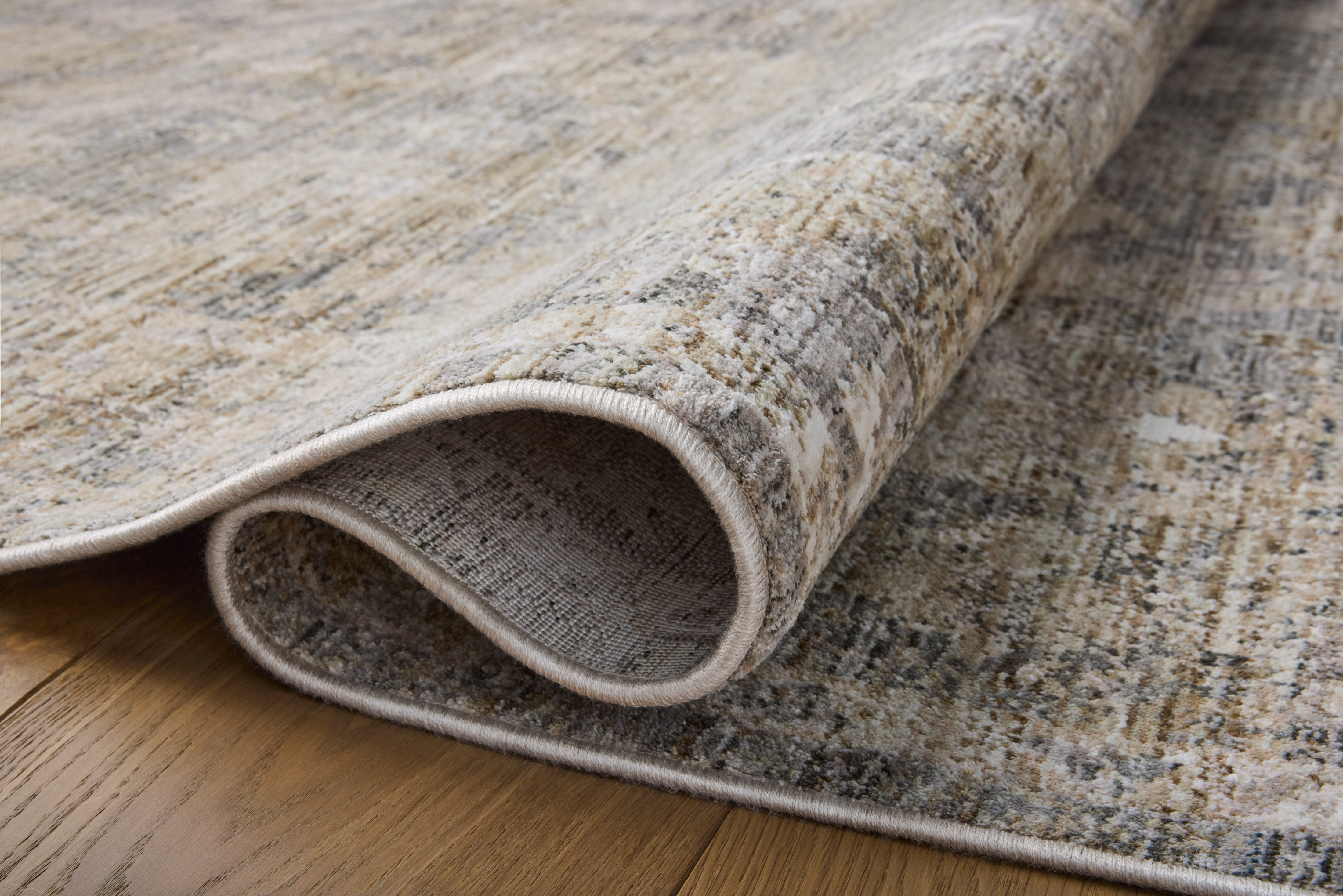 Loloi Tabitha Slate / Natural 5'-3" x 7'-9" Area Rug