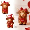 thumbnail image 1 of BotaniNest Valentine's Cow Couple Figurine Ornament For Home, 1 of 6