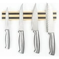 thumbnail image 2 of Soro Essentials- 12” Wooden Base Magnetic Knife Bar- Multi-Purpose Functionality as a Knife Holder Knife Strip Magnetic Tool Organizer Knife Organizer and Kitchen Organizer, 2 of 6
