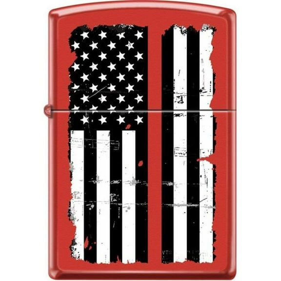 ZIPPO U.S. Flag Red Line Red Matte