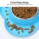 thumbnail image 5 of Tazón para mascotas de silicona con diseño óseo, tamaño pequeño, color azul, base antideslizante y acero inoxidable, ideal para perros y gatos., 5 of 7