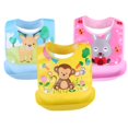 thumbnail image 1 of Waterproof Soft Baby Silicone Bibs Cute Cartoon Printed Kids Girl Boy Adjustable Children Bib Baby Lunch Feeding Stuff7 He Qiyong unisex, 1 of 1