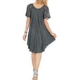 thumbnail image 3 of HAPPY BAY Women's Summer Relaxed Maternity House Wear Dresses M-L Space Dye, Solid, 3 of 3