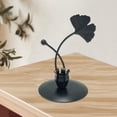 thumbnail image 4 of Portavelas de hierro, forma de pétalos de flores, vela cónica, candelabro para banquete de boda, de café de Navidad, decoración de sala de estar, de , regalo de adorno Negro Zulema Porta vela, 4 of 6