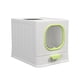 thumbnail image 2 of Caja de arena para gatos de alta capacidad, inodoro cerrado con, , orinal con Verde Zulema Bandeja de arena para gatos, 2 of 8