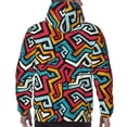thumbnail image 5 of Hoodies for Men - geometry A Long Sleeve Comfrt Men'S Fashion Hoodies & Sweatshirts, Sweatshirts for Men Hoodies Pullover Clothing Clothes with Pouch, 5 of 7