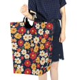 thumbnail image 4 of Yayeee Freestanding Laundry Hamper with Handle Collapsible Large Storage Basket for Clothes, Red Floral, 4 of 7