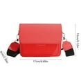 thumbnail image 3 of Bolso Bandolera Rojo de Piel Sintética para Mujer | 17 X 13 X 6 Cm | Ligero y Versátil | Ideal para El Trabajo, Viajes y Fiestas | Regalo Perfecto para Mujer, 3 of 7