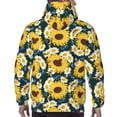 thumbnail image 7 of Honeii Insects Of Flowers Pattern Mens Hoodies Men's Loose Sleeve Sweatshirt,Pullover Hooded Sweatshirt for Men,Essentials Hoodie-XX-Large, 7 of 7