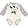 thumbnail image 3 of Inktastic My Best Friend is My Titi with Hearts Boys or Girls Long Sleeve Baby Bodysuit, 3 of 5