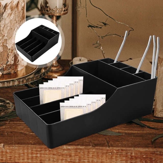 BESTYASH Caja Organizadora Para Bar De Café Con Compartimentos Prácticos Y