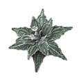 thumbnail image 1 of Flores navideñas Injueey de terciopelo brillante 26CM Verde Bosque, 1 of 6