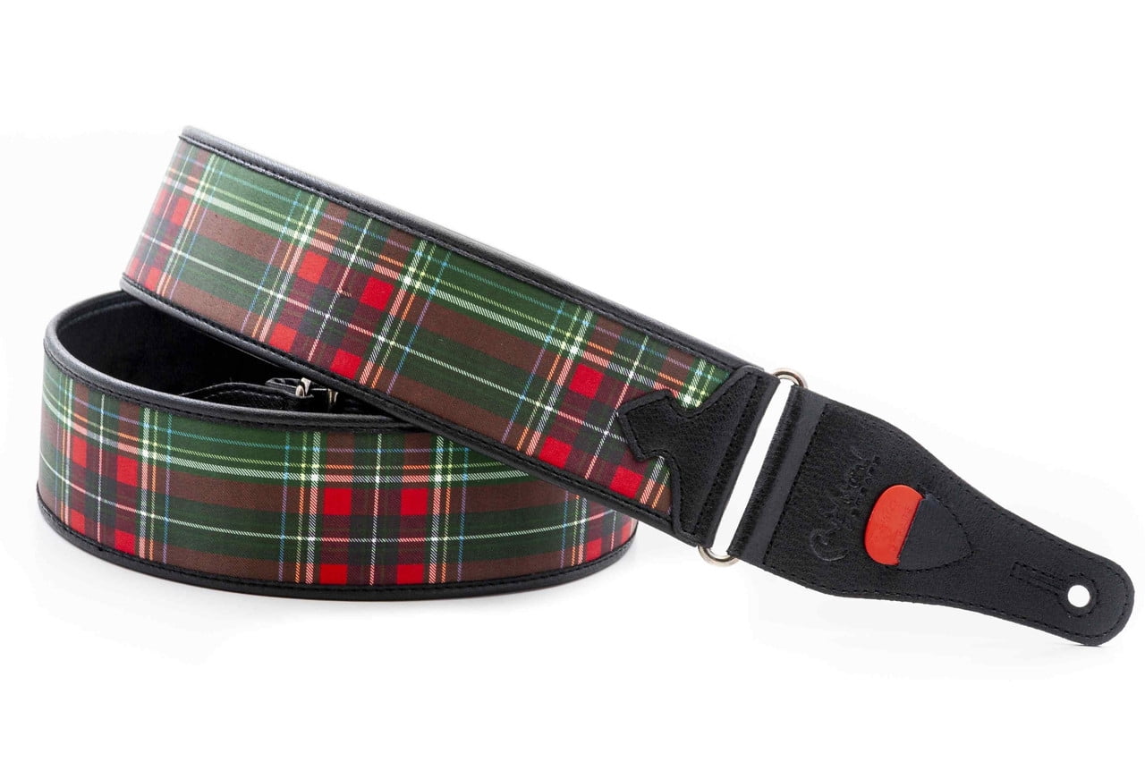 RightOn! Talisman Scottish Tartan  Green Guitar Strap