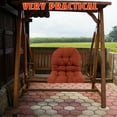 thumbnail image 5 of Supvox Hanging Basket Chair Cushion Coffee Polyester Soft Outdoor Relaxation, 5 of 6