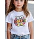 thumbnail image 1 of "IN MY KINDERGARTEN ERA"Young Girls' Casual Fashionable Letter Printed Short Sleeve T-Shirt Back to School First Day, 1 of 7