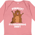 thumbnail image 4 of Inktastic Finally It's Groundhog Day Boys or Girls Long Sleeve Baby Bodysuit, 4 of 5