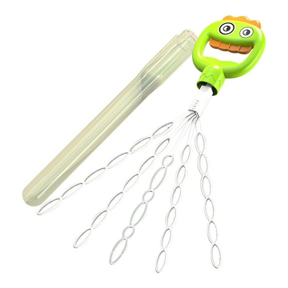 Hair-Style Bubble Wand with 32 Holes - Smiling Face Foam Generator for Events and Outdoor Activities