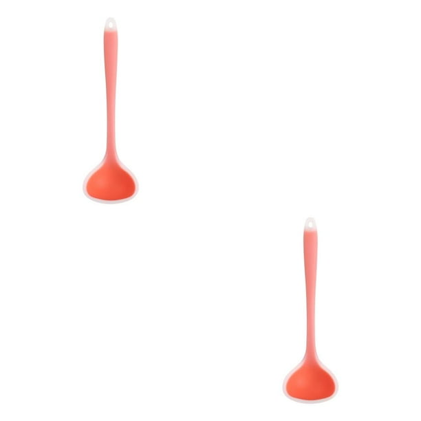 Matsuzay 1 Uds. Cuchara de sopa de silicona translúcida, cuchara de sopa resistente a las escaldaduras, utensilios de cocina para cocinar Type2 NO2