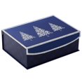 thumbnail image 1 of Hallmark 13" Medium Holiday Gift Box (Silvery Trees), 1 of 4