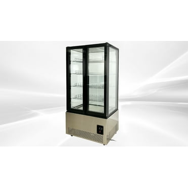 Cooler Depot 4 Sided Glass Standing Gelato Freezer Display DL-600F ETL NSF Certified