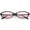 Black / Pink, variant on Retro Rectangle Sunglasses Slim Arms Color Tinted Lens 54mm (Black / Yellow)