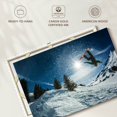 thumbnail image 6 of Elephant Stock Snowboarding Wall Art - Horizontal Canvas Wall Art - Living Room Wall Decor - Sports Canvas - Purple And Teal Decor - 30" x 20", 6 of 8
