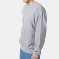 thumbnail image 3 of Hanes Unisex Ultimate Cotton Crewneck Sweatshirt, Soft Warm Fleece Pullover, Light Steel, XL, 3 of 6