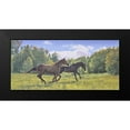 thumbnail image 2 of Adamov, Alexey 24x13 Black Modern Framed Museum Art Print Titled - Running Horses, 2 of 5