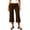 Brown, variant on Fold Over Wide Leg Capri Pants for Women Side Drawstring Ruched Elastic Low Rise Lounge Yoga Flare Culottes Y2k Flowy Crop Palazzo Pants Beach