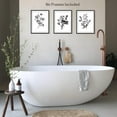 thumbnail image 4 of Abstract Botanical Wall Art Decor, Set of 4 Black and White Herb Flowers Canvas Print Pictures Modern Minimalist Artwork for Living Room Bedroom Bathroom Decoration Gifts, Unframed 8x10 Inches, 4 of 6