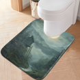 thumbnail image 2 of Yayeee Bath Rugs for Bathroom Floor Set of 2 Non Slip Fluffy Soft Absorbent Mat, Forest House, 2 of 7