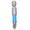 thumbnail image 3 of 10Pcs 50mm S2 Strong Magnetic Bit PH2 NonSlip Electric Screwdriver Cross Bit for Home Furniture, 3 of 5