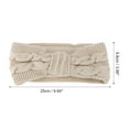 thumbnail image 4 of Unique Bargains 1 Pce Bandeau Confortable Tricoté Beige, 4 of 6