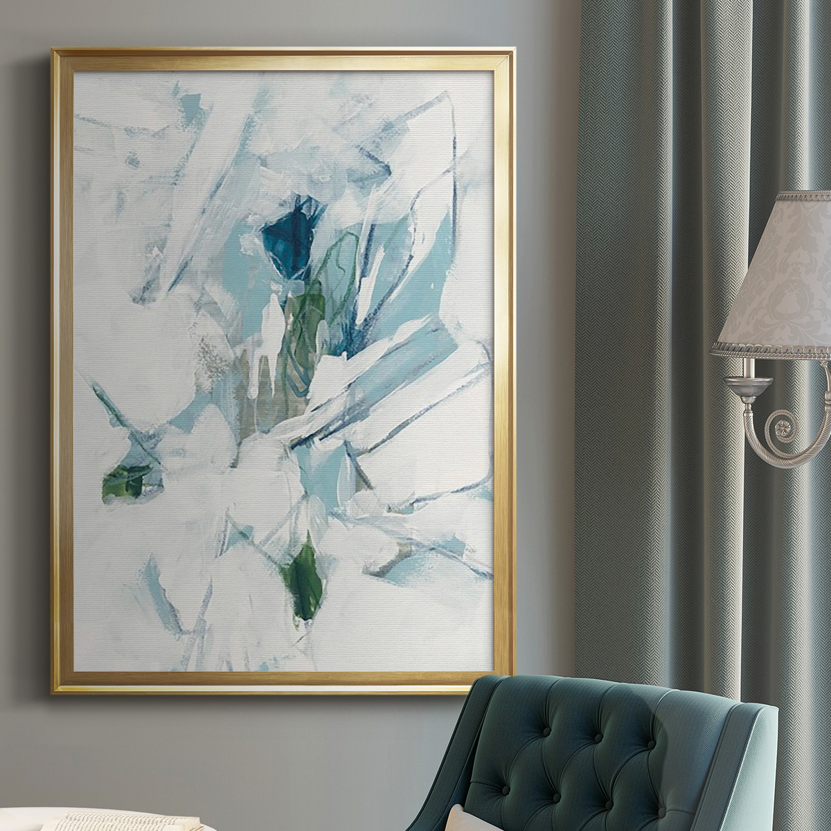 Ice Cavern IV Premium Framed Print, in Gold, Black, or Silver - Ready to Hang